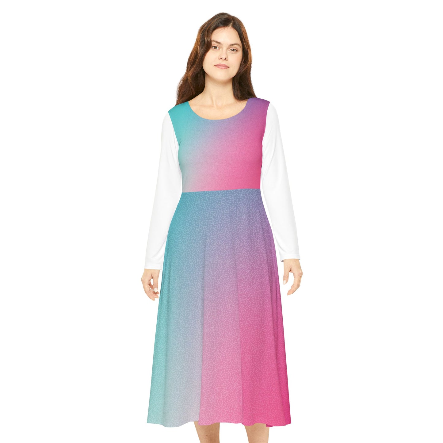 Women's Long Sleeve Dance Dress (AOP)